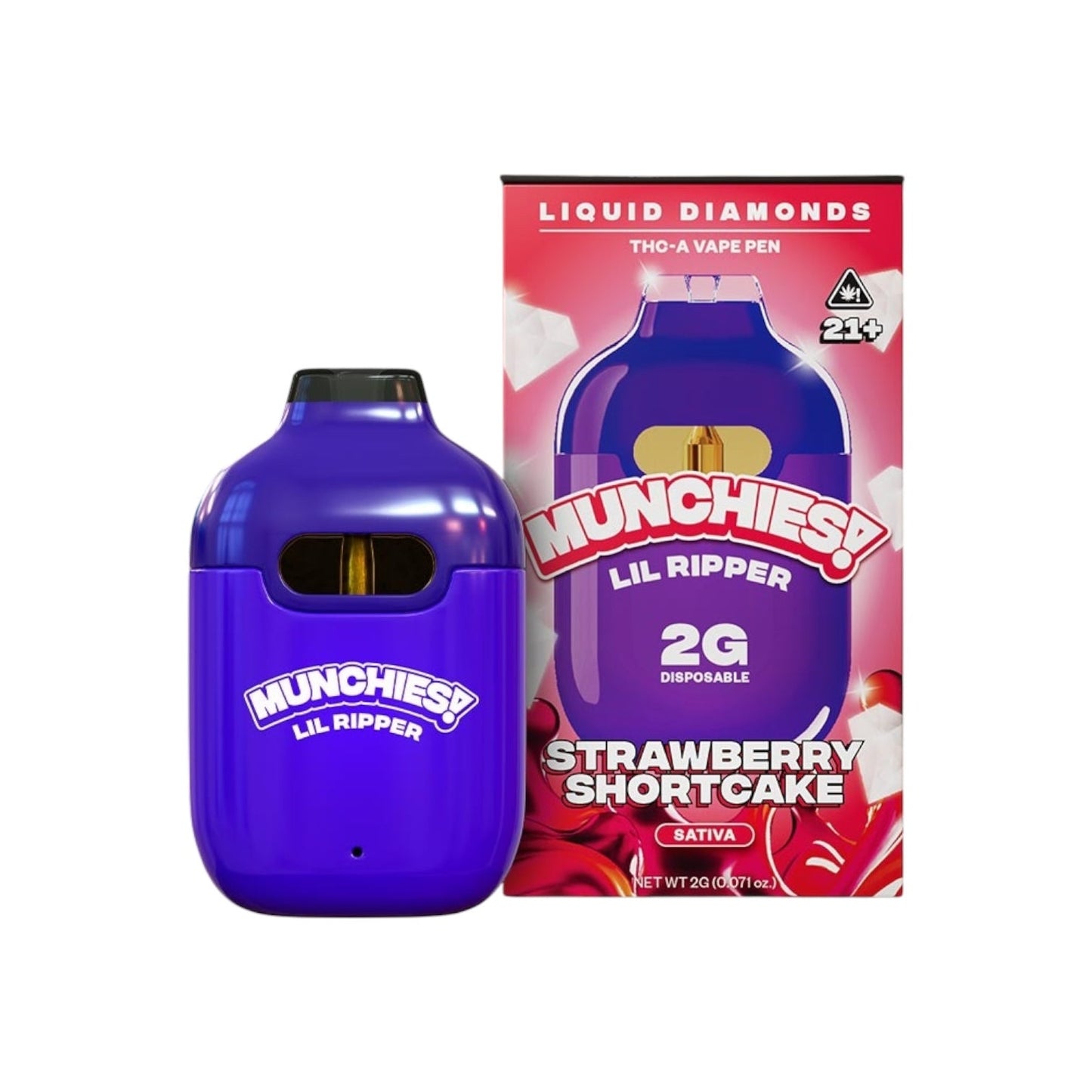 Delta Munchies Lil Ripper Liquid Diamonds THCA Vape | 2g - Trip'N Chill