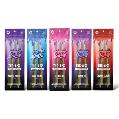 Flying Monkey THC-A Diamond Infused Pre-Roll - 4g of Pure Potency Trip'N Chill Flying Monkey THC-A Diamond Infused Pre-Roll - 4g of Pure Potency Trip'N Chill