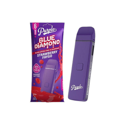 Purple Blue Diamond THC Disposable Vape - 6g of Pure Pleasure Trip'N Chill Purple Blue Diamond THC Disposable Vape - 6g of Pure Pleasure Trip'N Chill