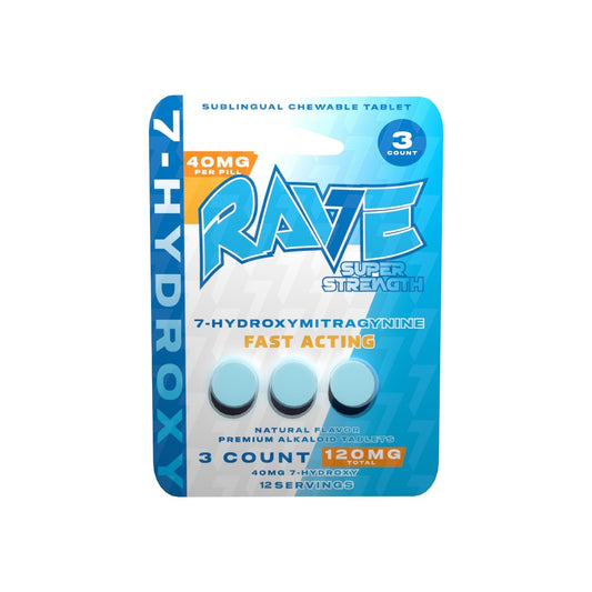 Rave 7 - OH Super Strength Tablets | 3 Count - Trip'N Chill