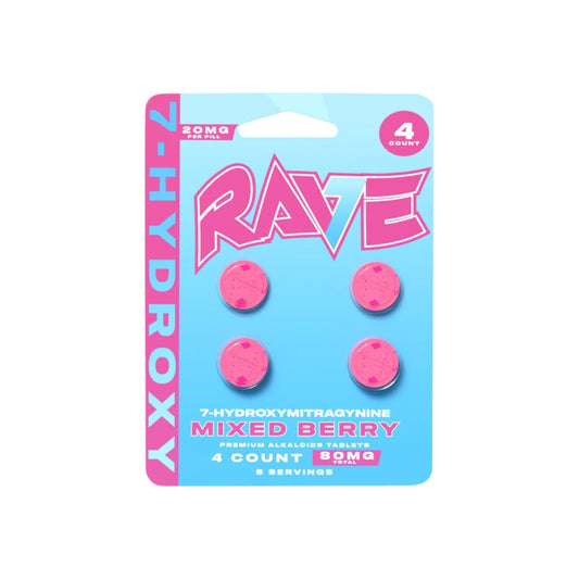 Rave 7 - OH Tablets | 4 Count - Trip'N Chill